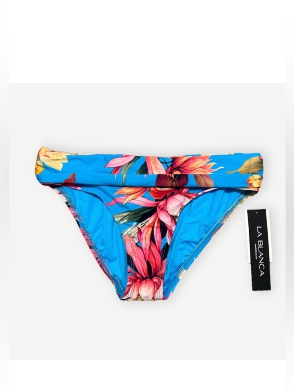 NWT La Blanca Women's Bikini Hipster Bottom 2 NEW Swim Floral Hawaiian Printed